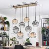 Koyoto hanging light, globe light, pendant light Ecru, black, 8-light sources