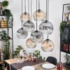 Koyoto hanging light, globe light, pendant light Ecru, black, 8-light sources