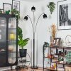 Bassagoda floor lamp black, 3-light sources