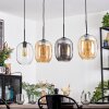 Apedo hanging light, pendant light Amber, clear, Smoke-coloured, 4-light sources