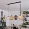 Apedo hanging light, pendant light Amber, clear, Smoke-coloured, 4-light sources