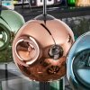 Ripoll hanging light, globe light, pendant light blue, green, coppery, 4-light sources