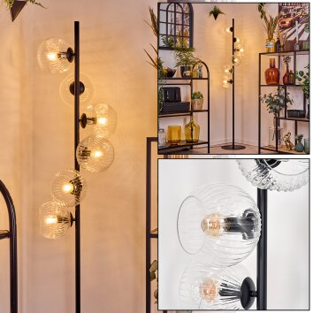 Ripoll floor lamp clear, 6-light sources