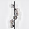 Ripoll floor lamp clear, Smoke-coloured, 6-light sources