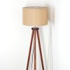 Soungou floor lamp chrome, Dark wood, 1-light source