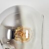 Koyoto globe light, wall light gold, black, 3-light sources