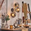 Koyoto globe light, wall light gold, black, 3-light sources