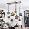 Koyoto hanging light, globe light, pendant light Ecru, black, 8-light sources