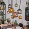 Koyoto hanging light, globe light, pendant light Ecru, black, 8-light sources