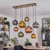 Koyoto hanging light, globe light, pendant light Ecru, black, 8-light sources
