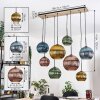 Koyoto hanging light, globe light, pendant light Ecru, black, 8-light sources