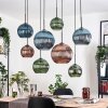 Koyoto hanging light, globe light, pendant light Ecru, black, 8-light sources