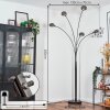 Nikkala floor lamp chrome, black, 5-light sources