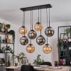Gastor hanging light, globe light, pendant light Amber, Smoke-coloured, 8-light sources