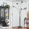 Nikkala floor lamp chrome, black, 5-light sources