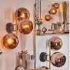 Koyoto globe light, wall light gold, black, 3-light sources