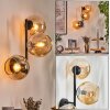 Koyoto globe light, wall light Amber, 3-light sources