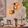 Koyoto globe light, wall light Amber, 3-light sources