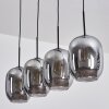 Apedo hanging light, globe light, pendant light Smoke-coloured, 4-light sources