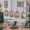 Apedo hanging light, globe light, pendant light Smoke-coloured, 4-light sources