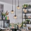 Koyoto hanging light, globe light, Cluster pendant lamp 30 cm Amber, clear, 3-light sources
