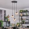 Koyoto hanging light, globe light, Cluster pendant lamp 30 cm clear, 3-light sources