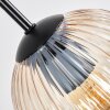 Koyoto hanging light, globe light, Cluster pendant lamp 30 cm Amber, clear, 3-light sources
