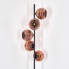 Ripoll floor lamp coppery, 5-light sources