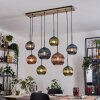 Koyoto hanging light, globe light, pendant light Ecru, black, 8-light sources