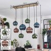 Koyoto hanging light, globe light, pendant light Ecru, black, 8-light sources