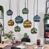 Koyoto hanging light, globe light, pendant light Ecru, black, 8-light sources