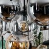 Gastor hanging light, globe light, pendant light Amber, clear, Smoke-coloured, 8-light sources