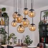 Gastor hanging light, globe light, pendant light Amber, 8-light sources