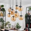 Gastor hanging light, globe light, pendant light Amber, 8-light sources