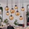 Gastor hanging light, globe light, pendant light Amber, 8-light sources
