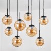Gastor hanging light, globe light, pendant light Amber, 8-light sources