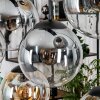 Gastor hanging light, globe light, pendant light Amber, clear, Smoke-coloured, 8-light sources