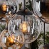 Gastor hanging light, globe light, pendant light Amber, clear, Smoke-coloured, 8-light sources
