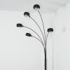 Nikkala floor lamp chrome, black, 5-light sources