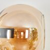 Koyoto globe light, wall light Amber, chrome, Smoke-coloured, 3-light sources