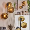 Koyoto globe light, wall light gold, 3-light sources