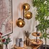 Koyoto globe light, wall light gold, 3-light sources