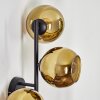 Koyoto globe light, wall light gold, 3-light sources