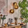 Koyoto globe light, wall light gold, 3-light sources