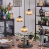 Koyoto hanging light, globe light, Cluster pendant lamp 30 cm Amber, 3-light sources