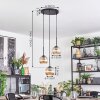 Koyoto hanging light, globe light, Cluster pendant lamp 30 cm Amber, 3-light sources
