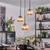 Koyoto hanging light, globe light, Cluster pendant lamp 30 cm Amber, 3-light sources