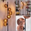 Ripoll floor lamp coppery, 6-light sources