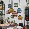 Koyoto hanging light, globe light, pendant light Ecru, black, 8-light sources