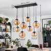 Gastor hanging light, globe light, pendant light Amber, 8-light sources